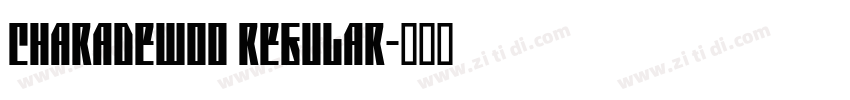 CharadeW00 Regular字体转换